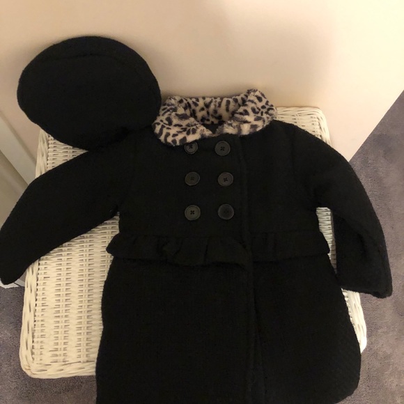 Penelope Mack Toddler Dress Coat with Beret - Picture 7 of 13